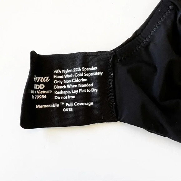 Soma Memorable Full‎ Coverage Bra Black Size 34DD Support Lifting Underwire - Picture 4 of 7